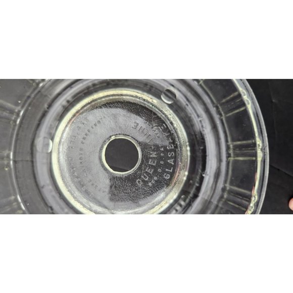 Hazel Atlas Queen Anne Glasbake Bundt Ring Oven Clear Glass Dish Mold Vintage - Picture 7 of 13